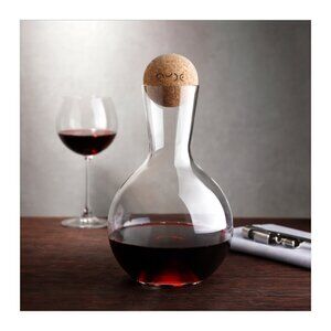 NUDE Vintage Collection WINE DECANTER With Cork Stopper 25 1/4 OZ CRYSTAL GIFT